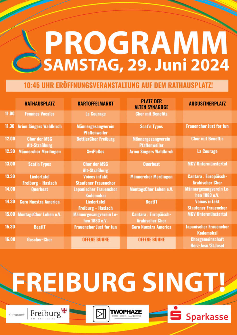 Plakat Freiburg Singt 2024
