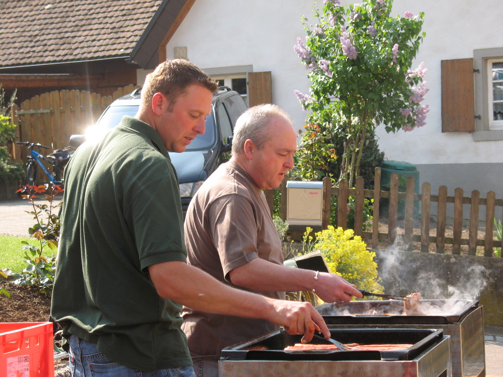 Gemeinsames Grillen mit der Winzerkapelle