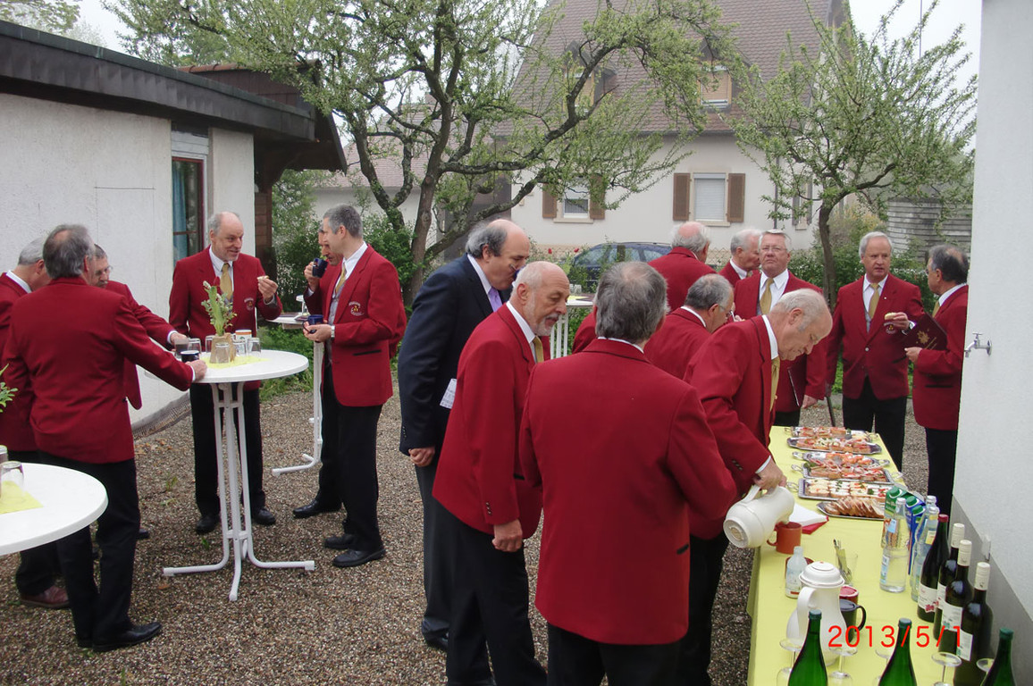 Bewirtung bei Bürgermeister Hahn