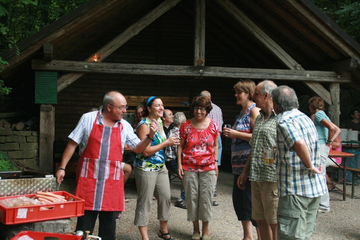 Grillmeister bei der Arbeit