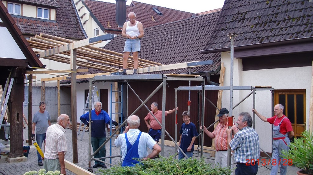 Das Dach wächst